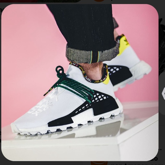 adidas Other - ADIDAS X PHARRELL WILLIAMS WHITE HUMAN BODY SNEAKERS 8.5